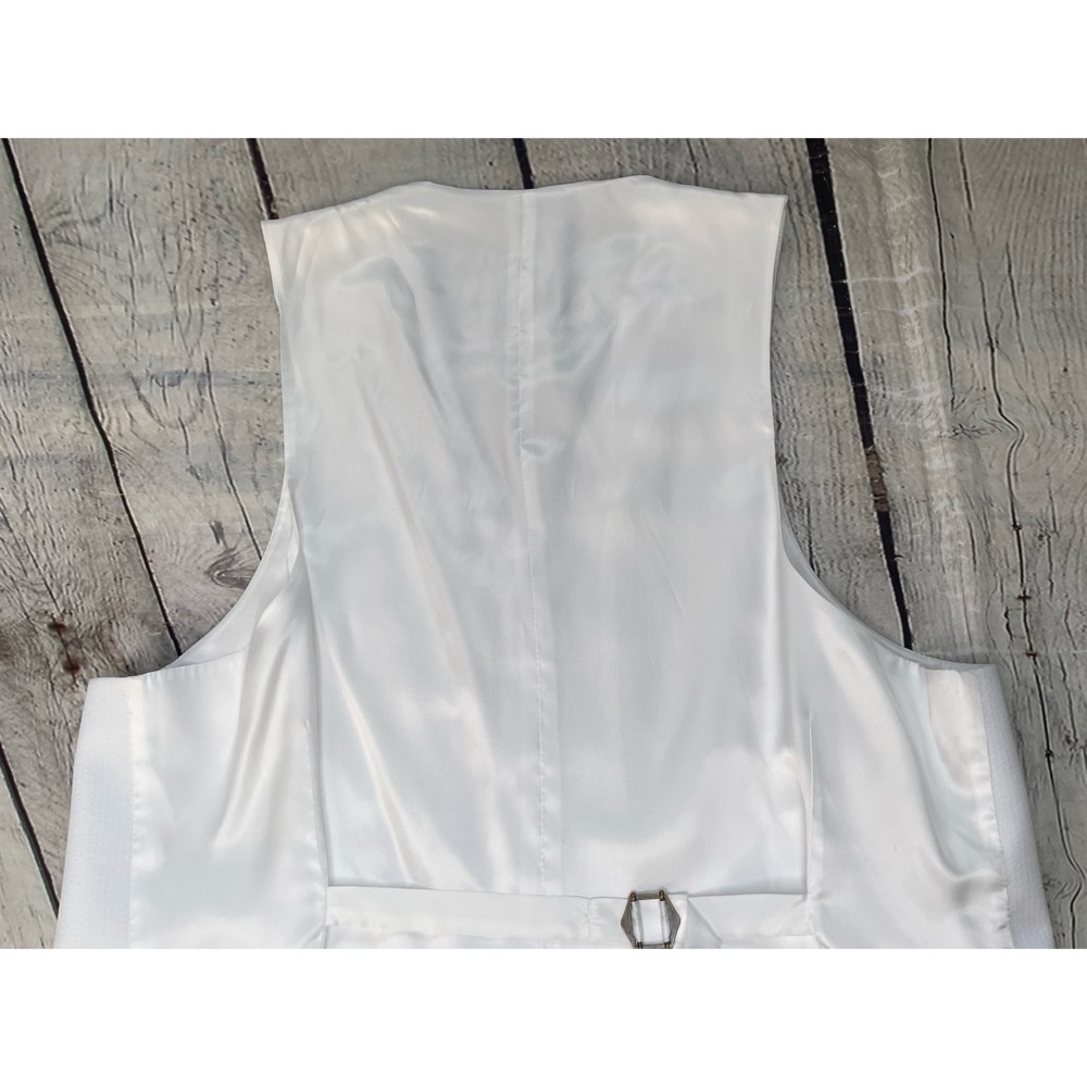 Men’s White Formal Vest - Picture 10 of 10